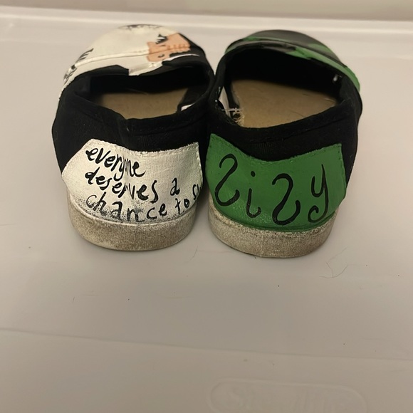 Hand painted Wicked Slip Ons - Picture 3 of 5